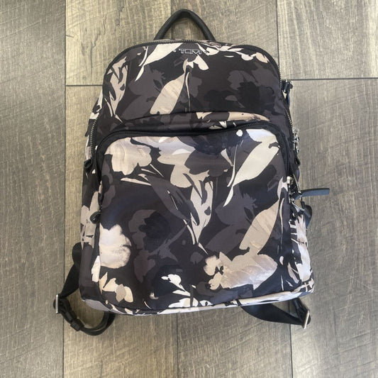 BLK FLORAL BACK PACK