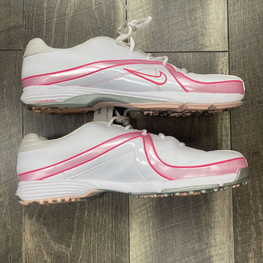 WHITE/PINK GOLF SHOES