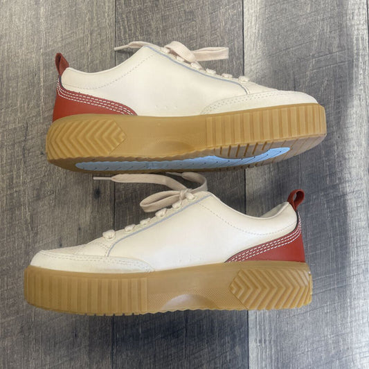 CREAM PLATFORM GUM SOLE SNEAKER