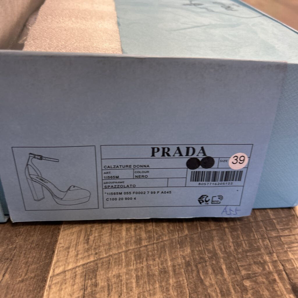 BLACK SPAZZOLATO SHOE
