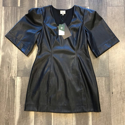 BLK LEATHER DRESS-NWT