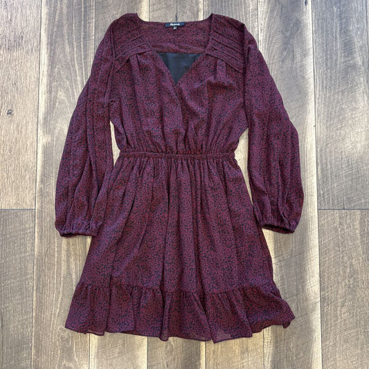 MAROON DAISY DRESS