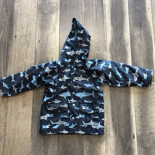 NAVY SHARK RAINCOAT