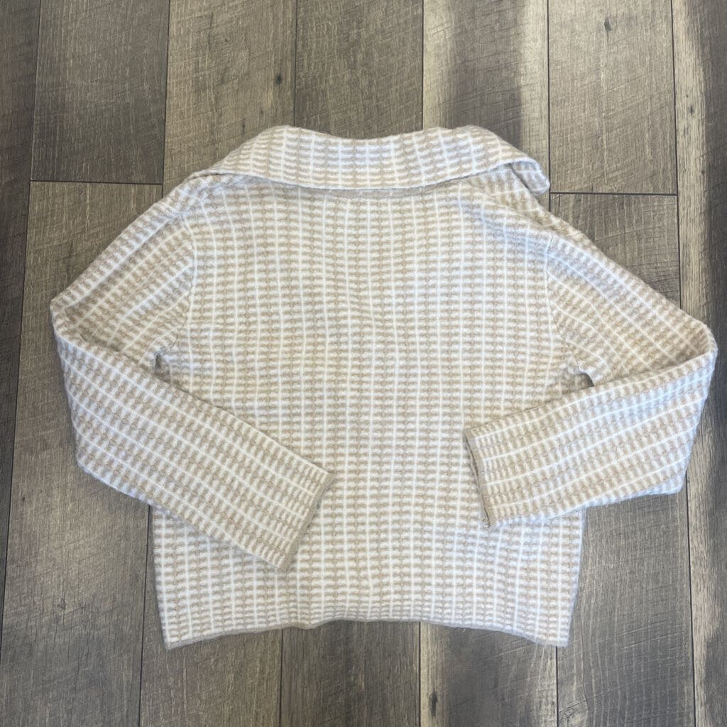 CREAM TAN BLAZER KNIT