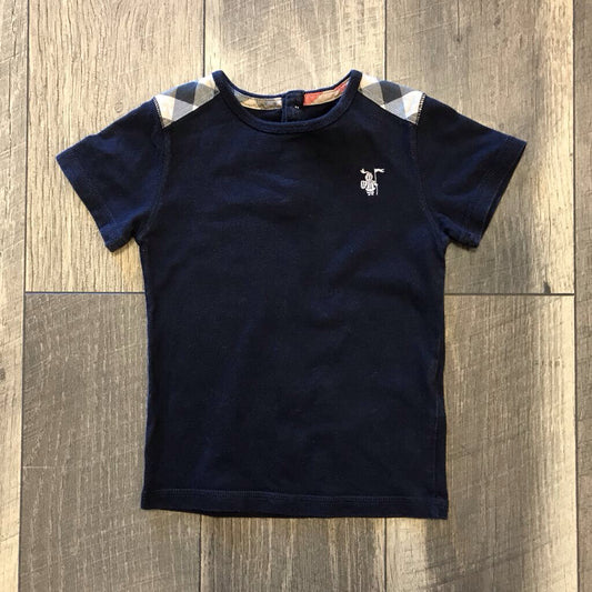 NAVY NOVA CHECK SHOULDER S/S