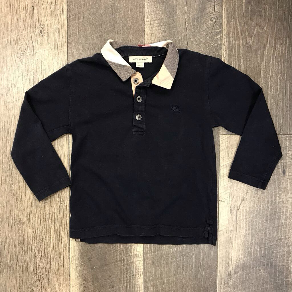 NAVY NOVA CHECK RUGBY L/S