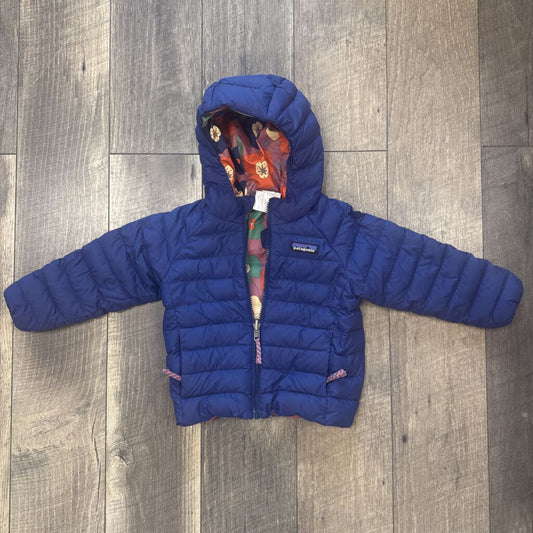 BLUE / FLORALREVERSIBLE JACKET