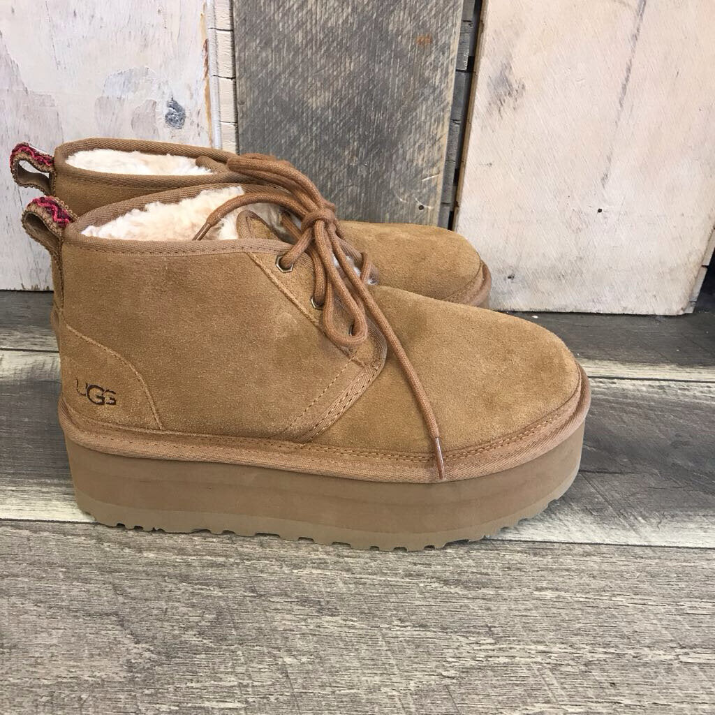 CHESTNUT NEUMEL HERITAGE PLATFORM BOOTS