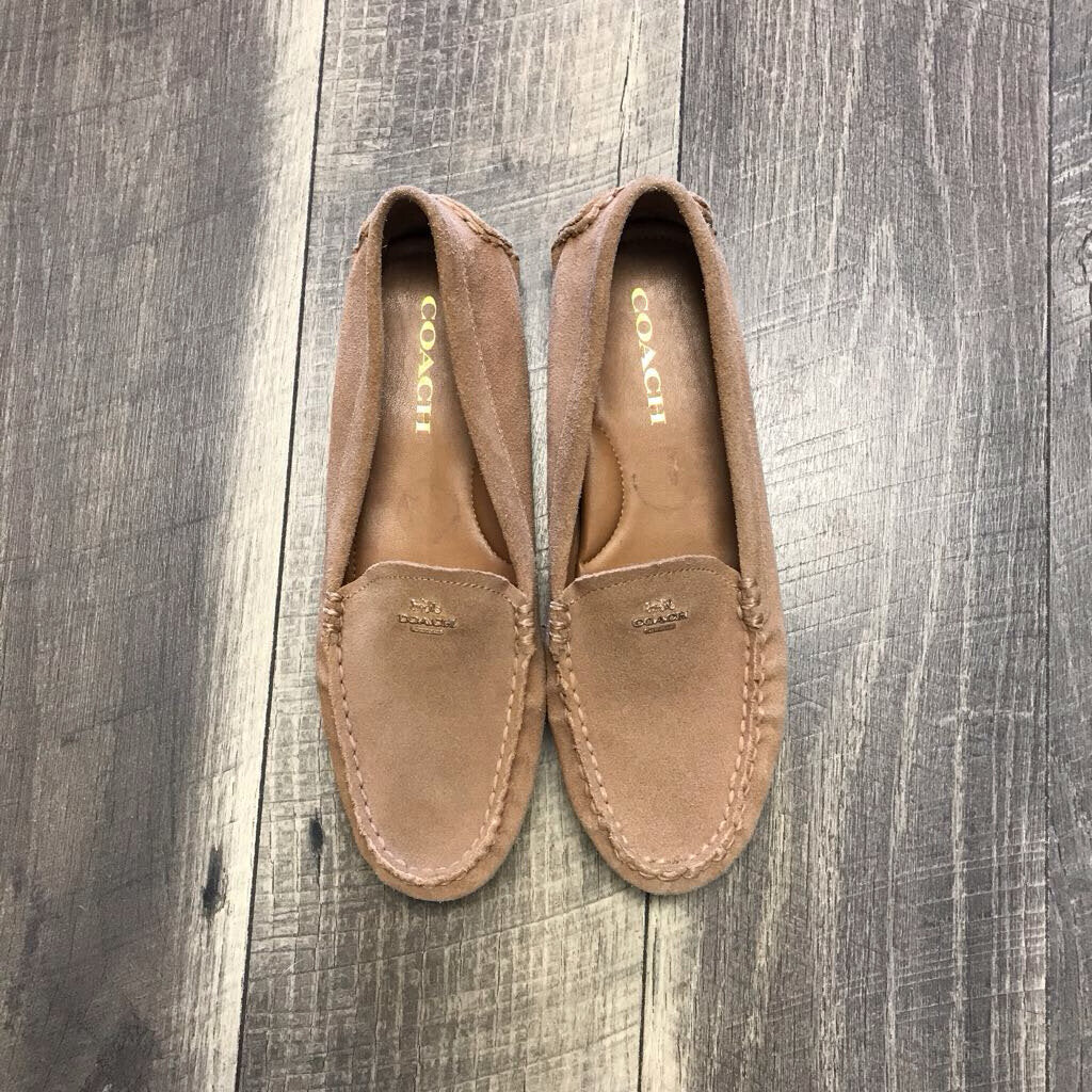 SUEDE AMBER LIGHT BROWN FLAT