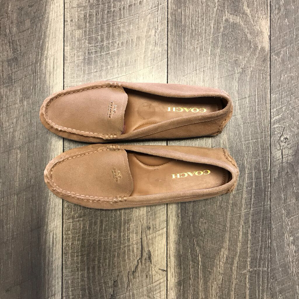 SUEDE AMBER LIGHT BROWN FLAT