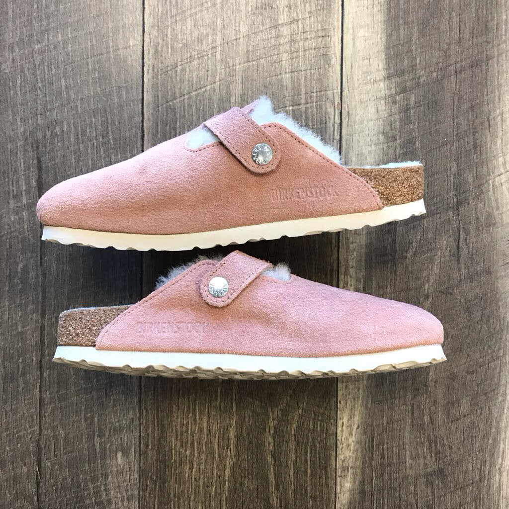 PINK SHEARLING LINED CLOG