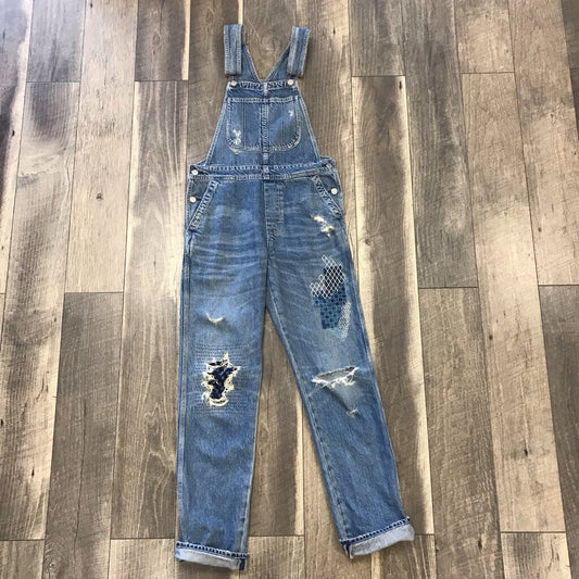 PATCHED DENIM OVERALL