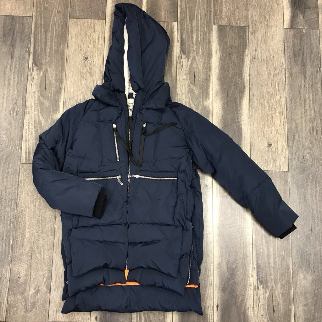 NAVY MOM COAT