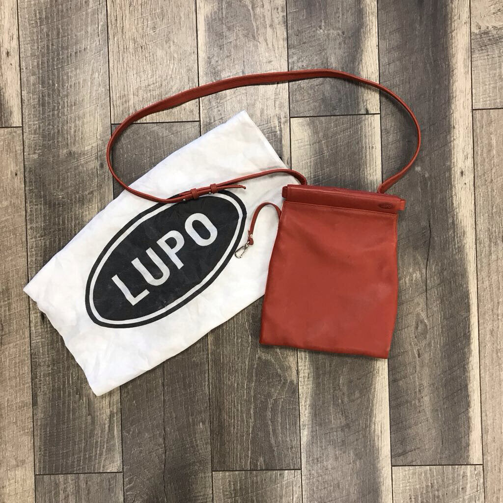 LEATHER ORANGE CROSSBODY