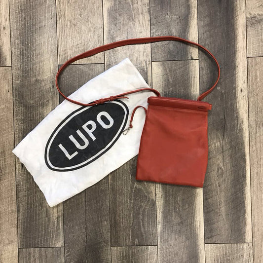 LEATHER ORANGE CROSSBODY