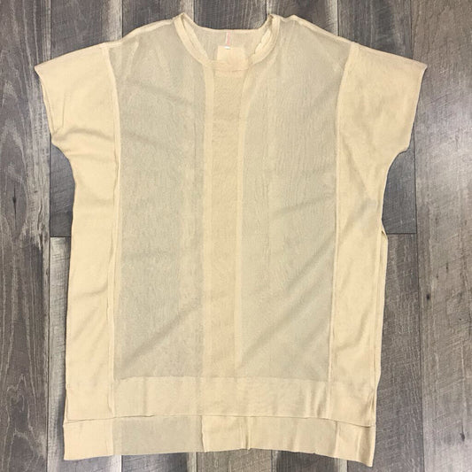 GOLD SHEER OVERLAY TOP