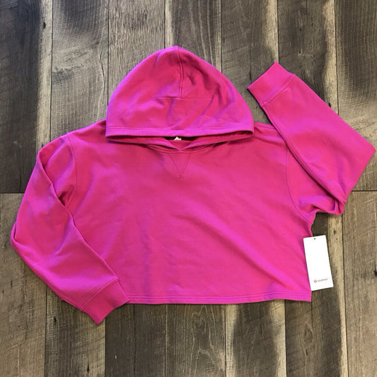 PINK CROP HOODIE- NWT