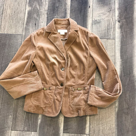 TAN CORDUROY BLAZER