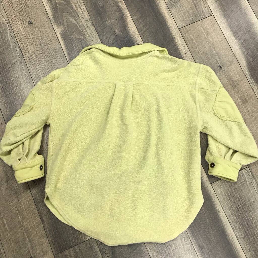 LIME GREEN BUTTON UP