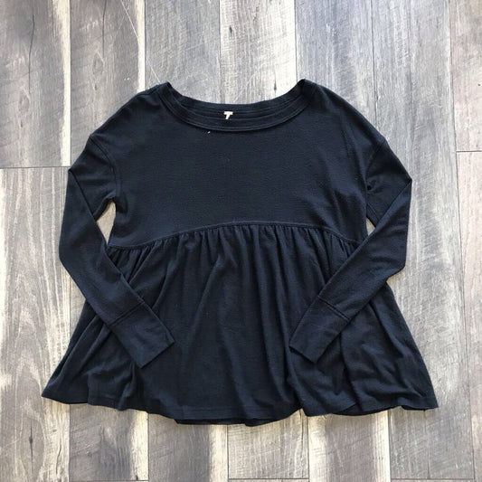 BLK BABYDOLL LS