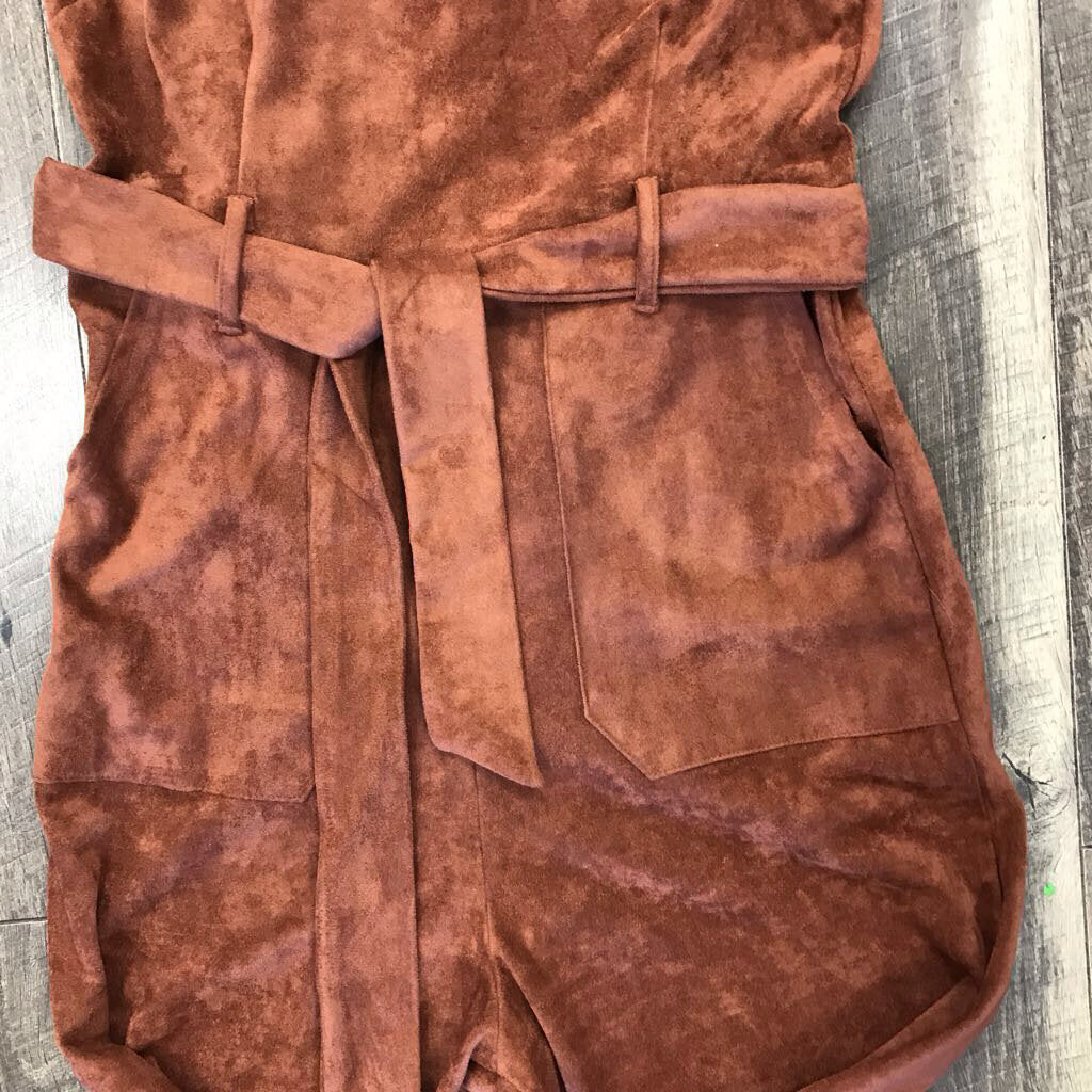 CEDER SUEDE ROMPER- NEW