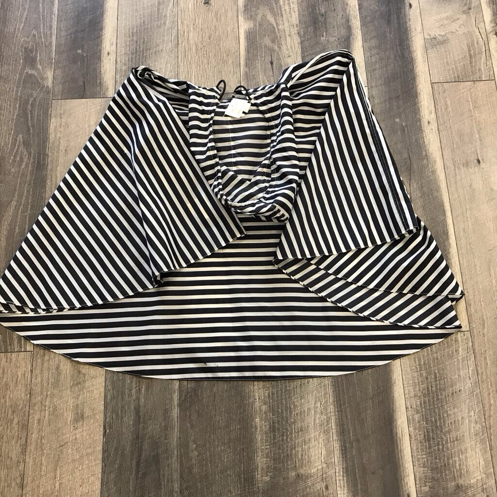 STRIPE RAIN PONCHO