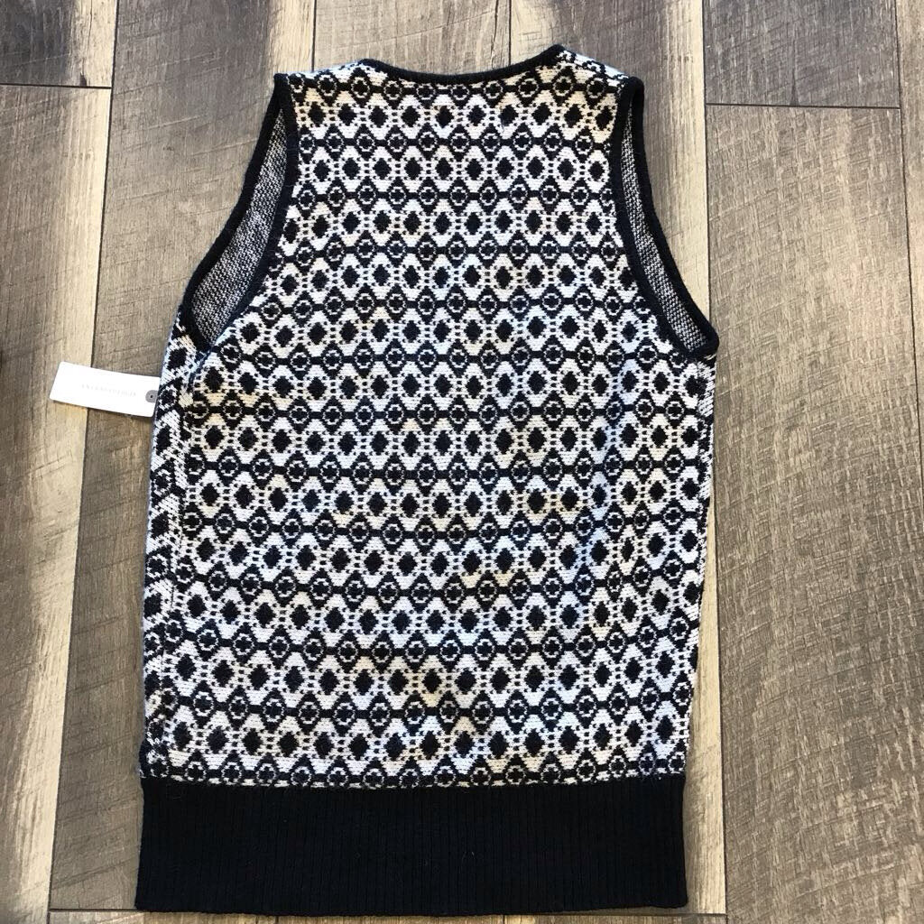 BLK/WHITE 2PC WRAP KNIT SET-NWT