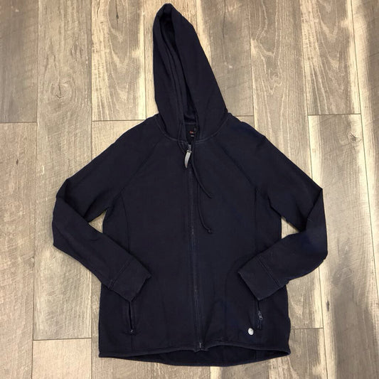 NAVY ZIP UP HOODIE