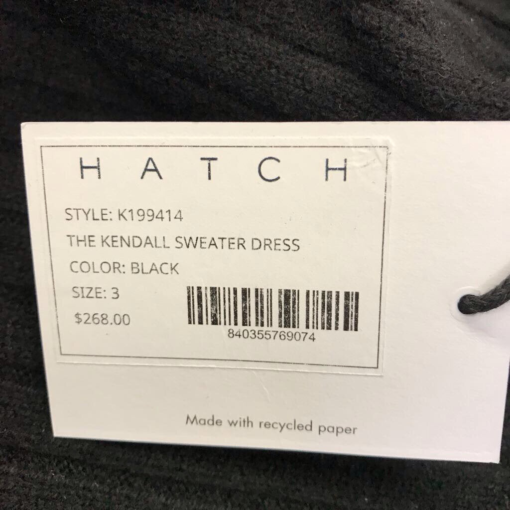 BLACK KENDALL SWEATER DRESS-NWT