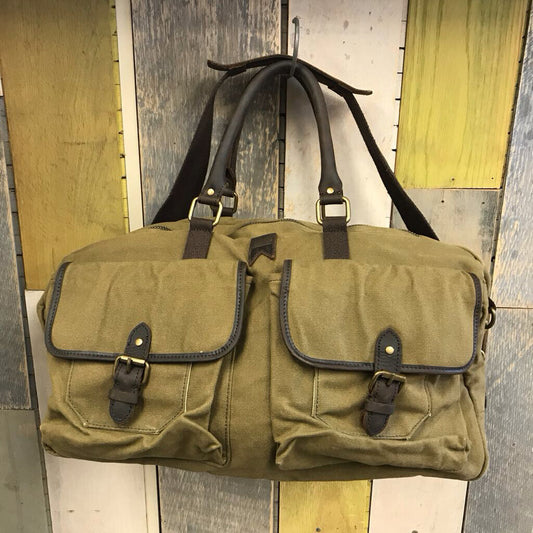 OLIVE GREEN STOWAWAY WEEKEND BAG