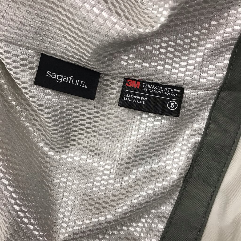 GREEN FIONA SKI JACKET AUTH RACOON FUR