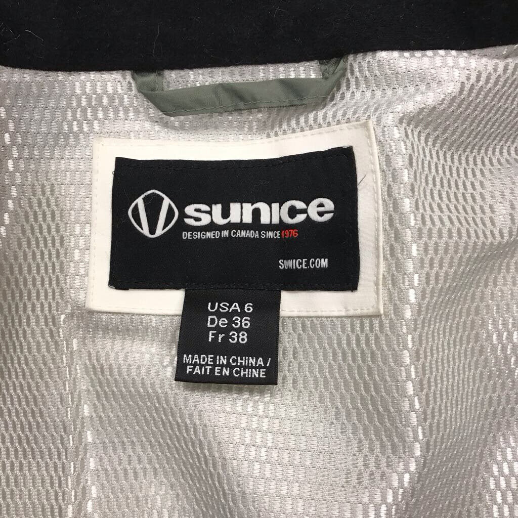 GREEN FIONA SKI JACKET AUTH RACOON FUR