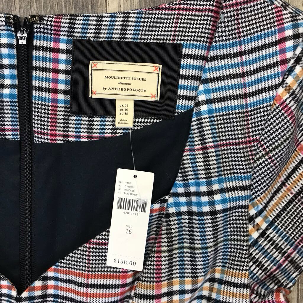 SOFT PLAID FITTED DRESS