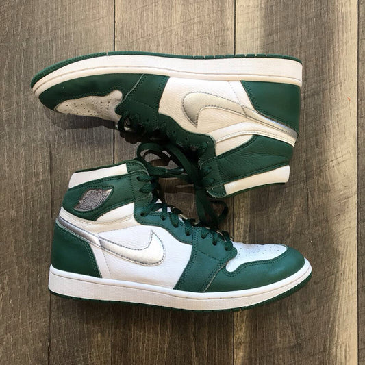 AIR JORDAN 1 RETRO HI TOP GREEN/SILVER