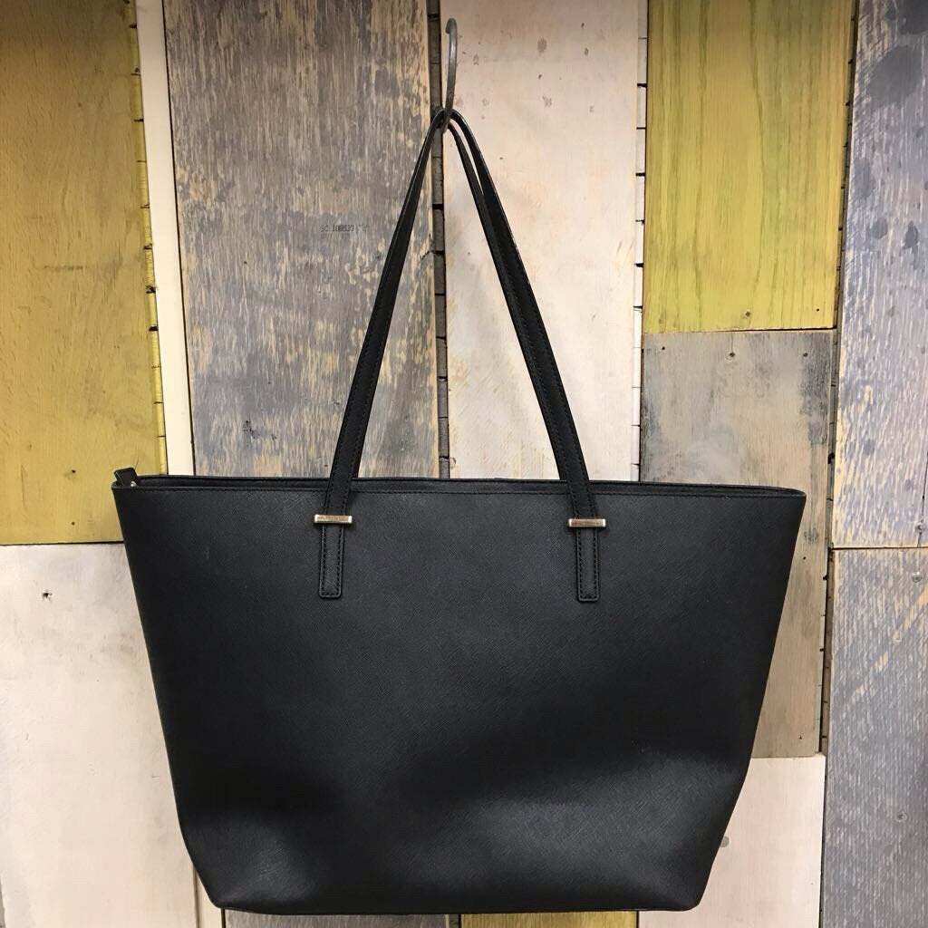 BLK/PINK STRIPE TOTE