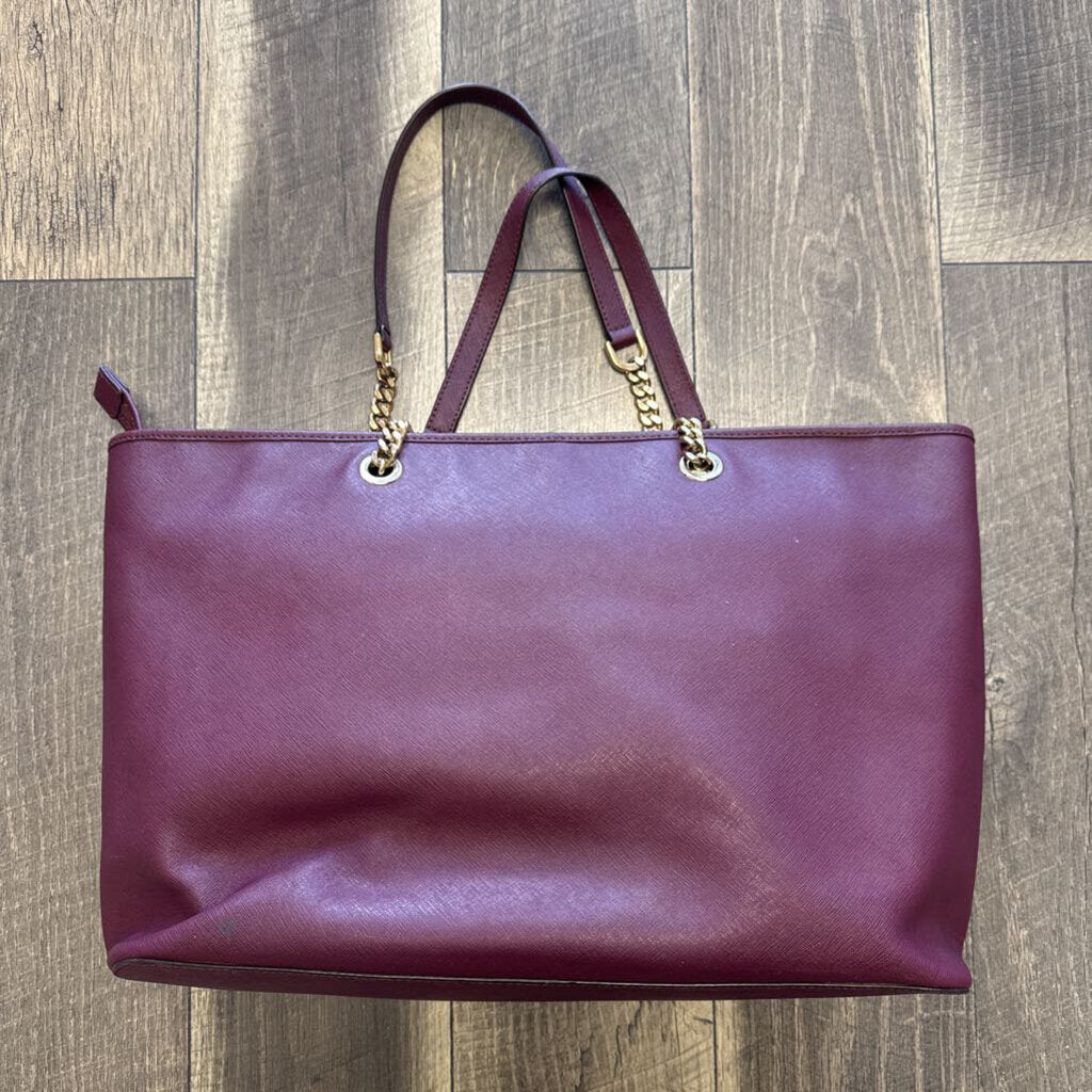 MERLOT LARGE TOTE- AS IS