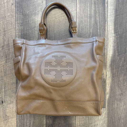 TAN PEBBLED KIP TOTE-AS IS