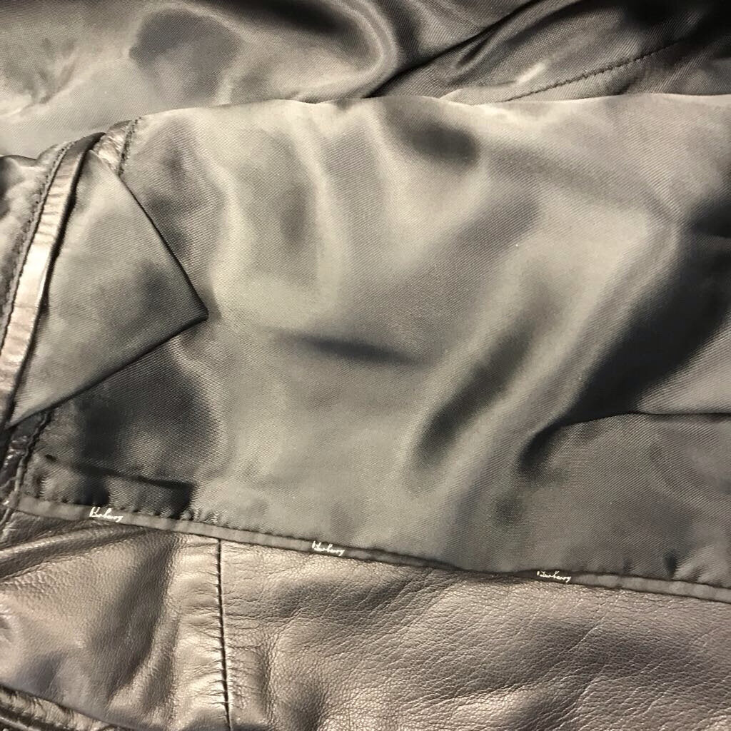 BLACK LAMBSKIN BOMBER JACKET