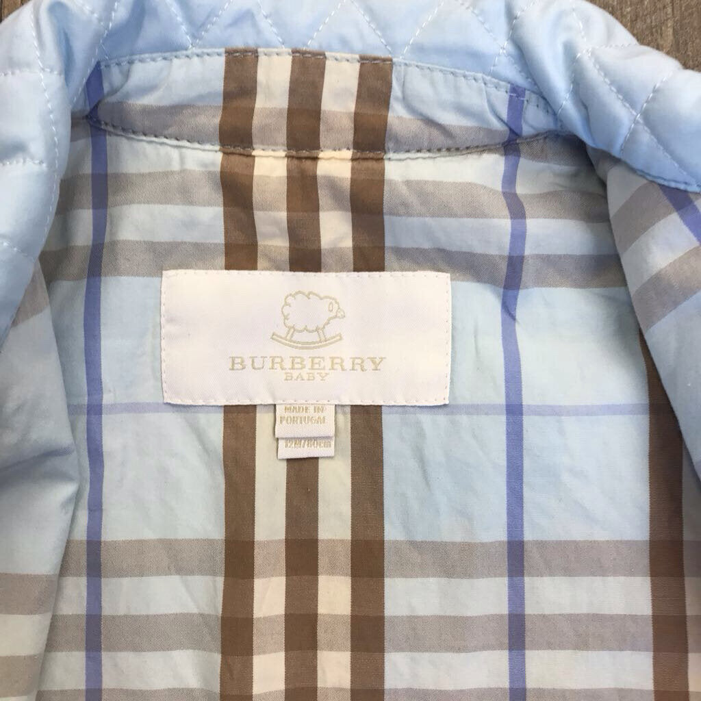 LIGHT BLUE QUILTED JACKET