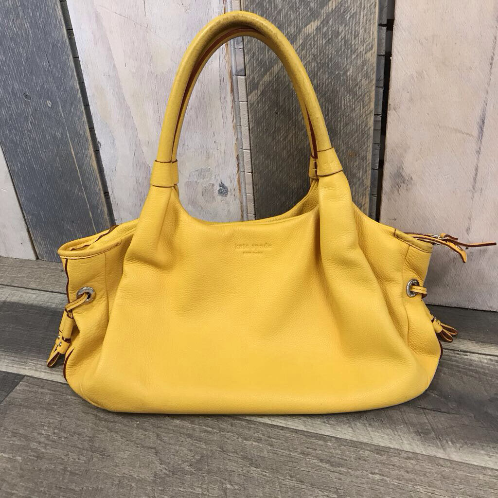 MUSTARD PEBBLED BOHO PURSE