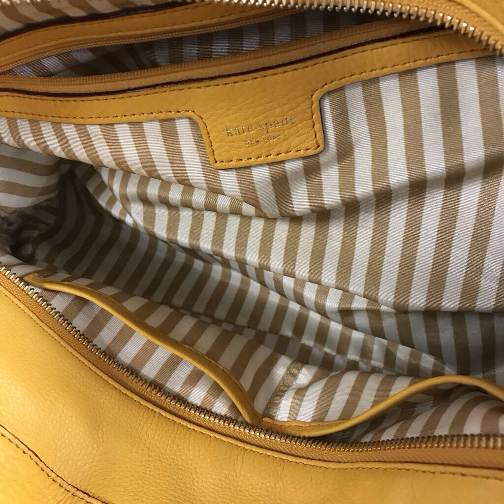 MUSTARD PEBBLED BOHO PURSE