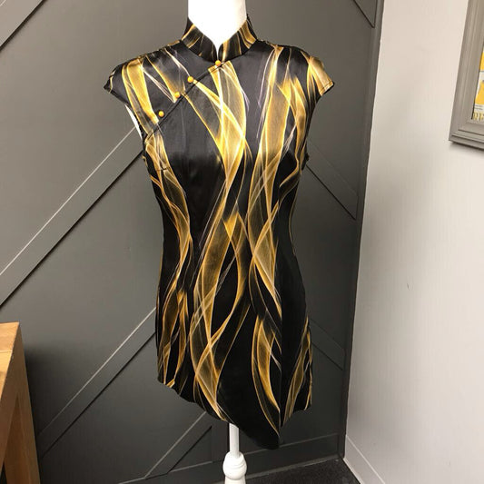 BLACK DIGITAL PRINT DRESS