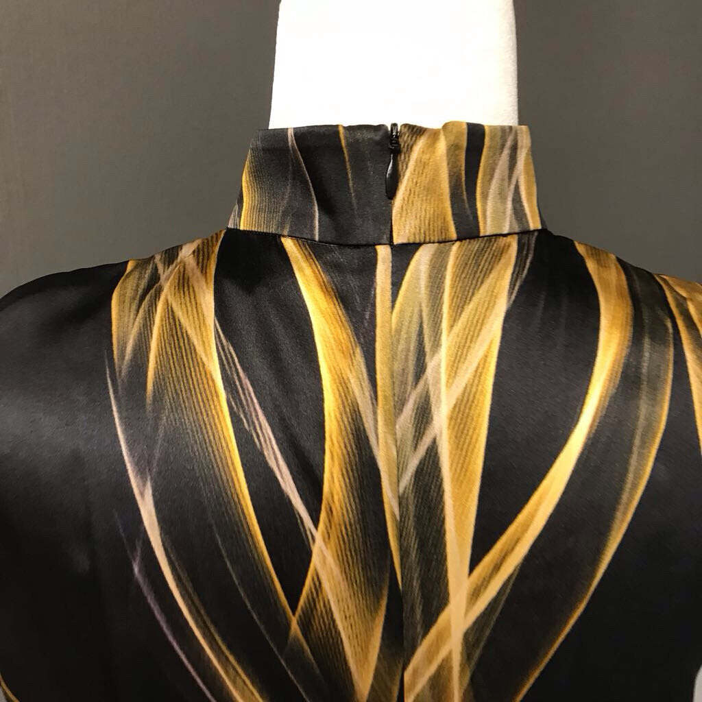 BLACK DIGITAL PRINT DRESS