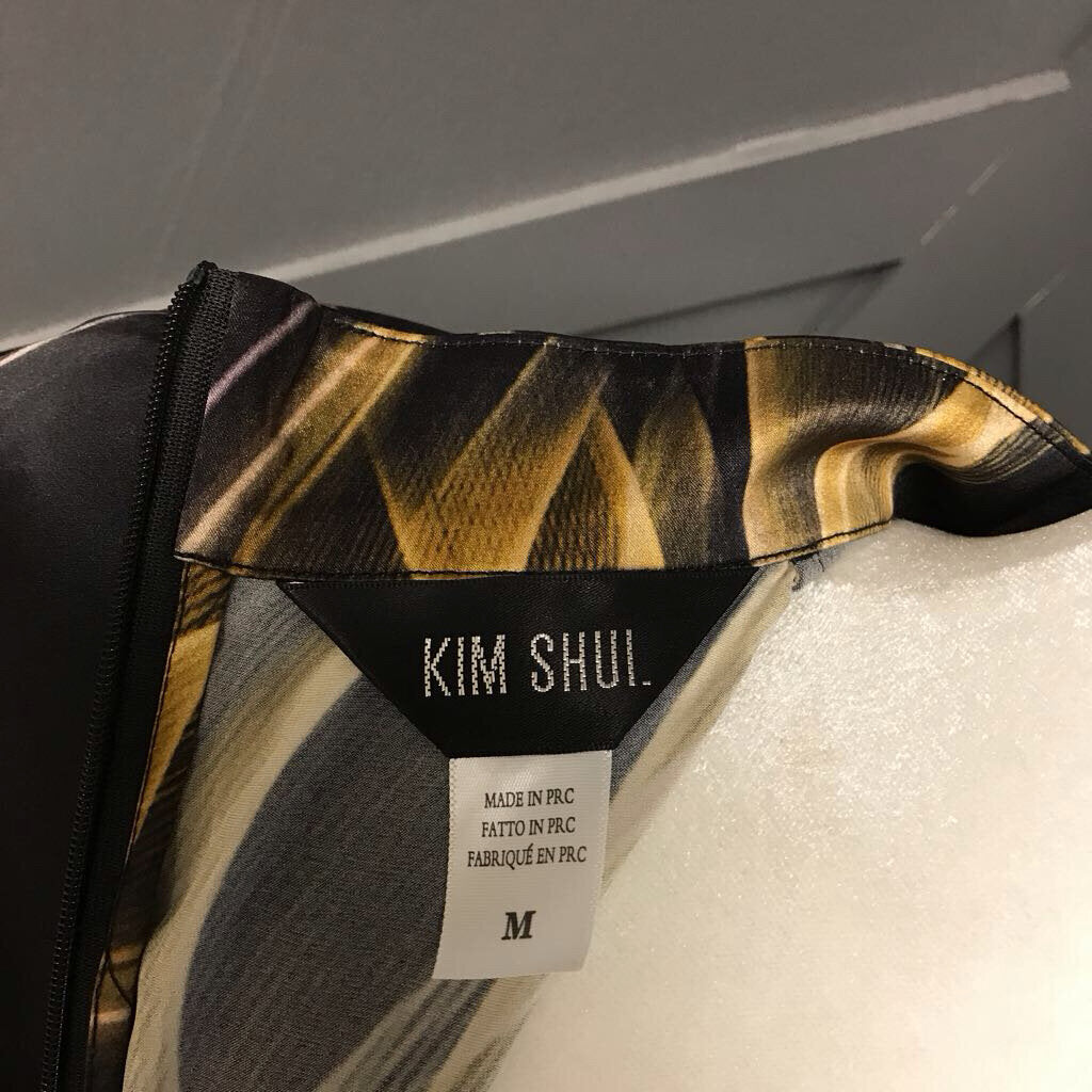 BLACK DIGITAL PRINT DRESS
