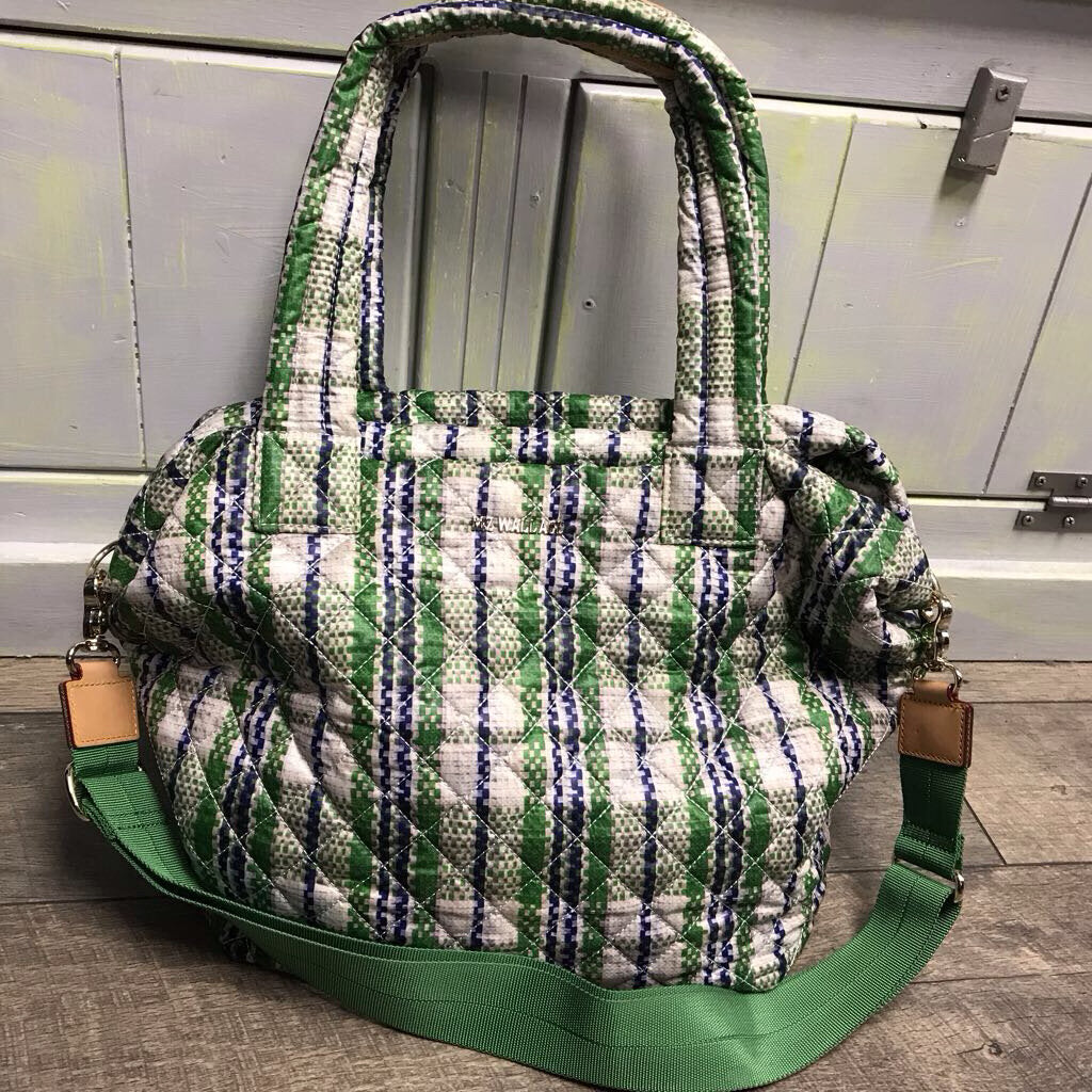 SPRING PLAID DELUXE MEDIUM METRO TOTE