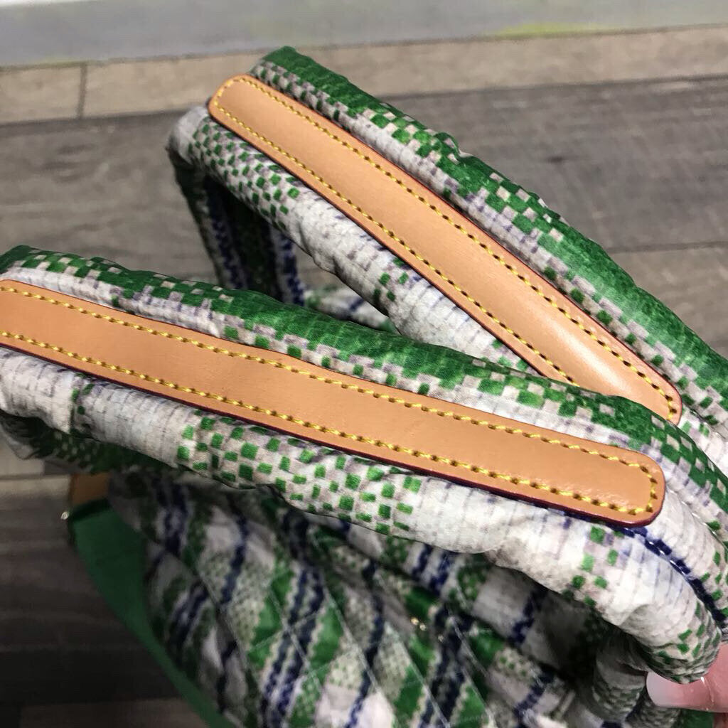 SPRING PLAID DELUXE MEDIUM METRO TOTE