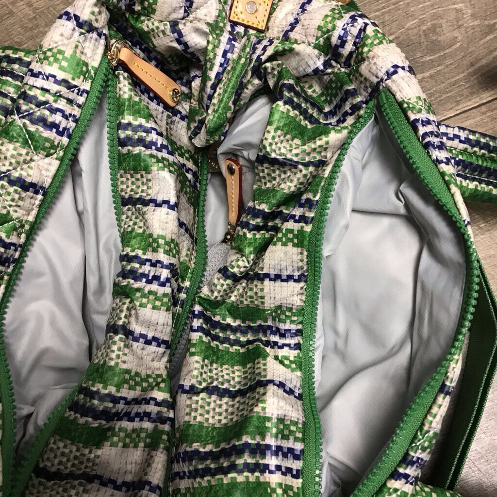 SPRING PLAID DELUXE MEDIUM METRO TOTE