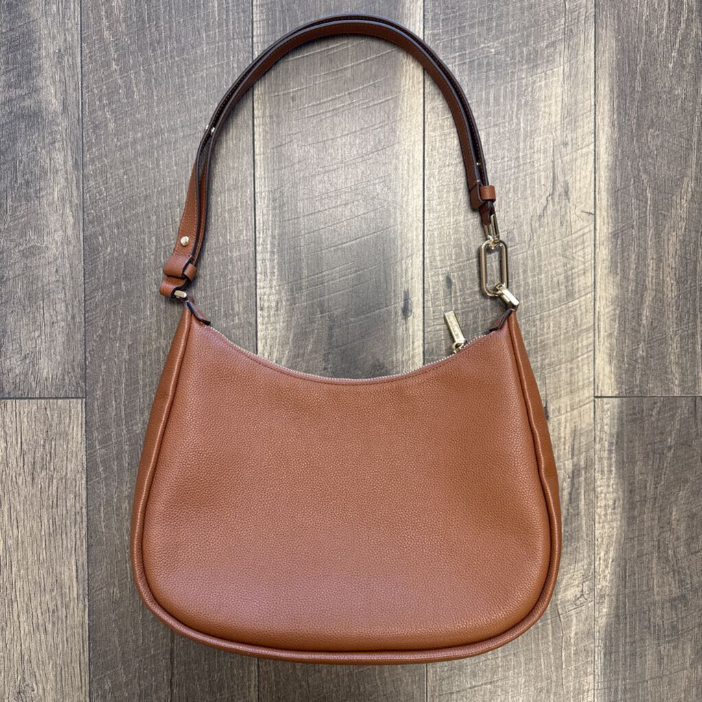 COGNAC KAYLA SHOULDER BAG
