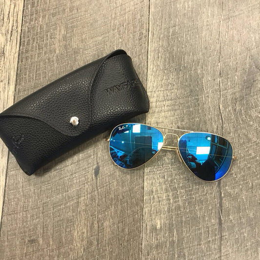 BLUE AVIATOR SUNGLASSES