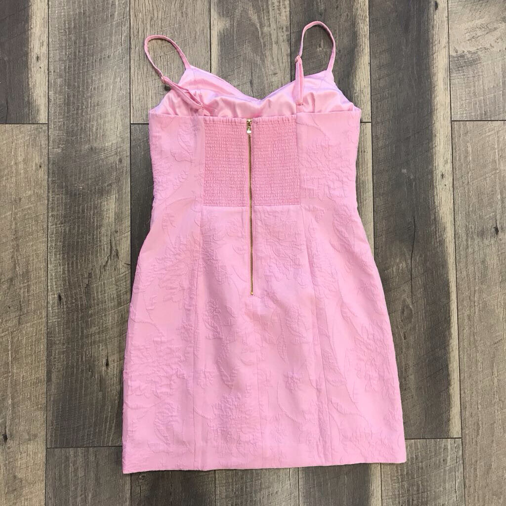 PINK STRETCH BOW DRESS- NWT